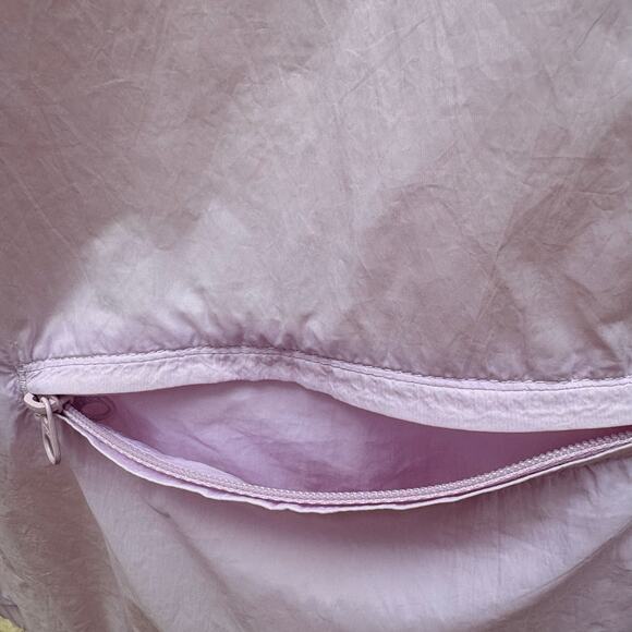 Athleta Dispatch Anorack Jacket Med Purple Hooded Nylon Pullover Boxy Athleisure - Picture 11 of 12